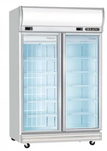 BERJAYA TWO DOOR DUAL DISPLAY CHILLER & FREEZER