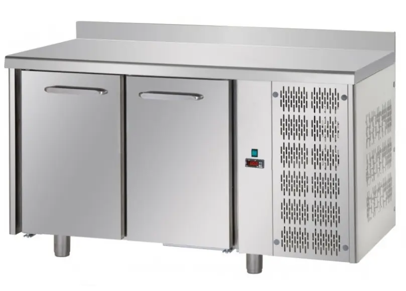 JKS TF02MIDGNAL – STAINLESS STEEL TWO DOOR UNDERCOUNTER REFRIGERATOR WITH BACKSPLASH