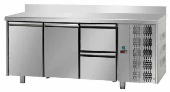 JKS TF03MIDGNAL – STAINLESS STEEL THREE DOOR REFRIGERATED COUNTER