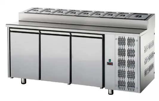 JKS TF03MIDGNSK – REFRIGERANT THREE DOOR SNACK COUNTER , GN 1/1 