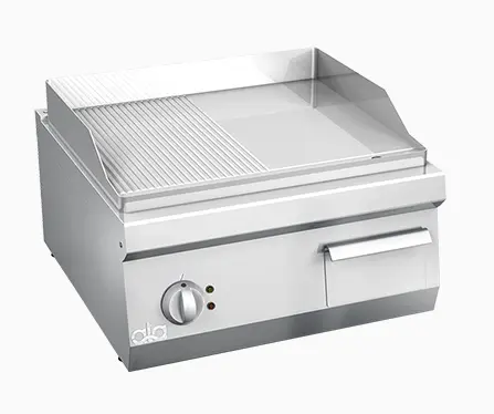 ATA K6EFR10TT – ELECTRIC. GRIDDLE PLATE 1/2 SMOOTH 1/2 GROOVED TABLE TOP