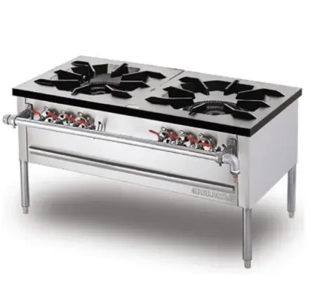 BERJAYA SP2 STAINLESS STEEL 2 BURNER STOCK POT STOVE