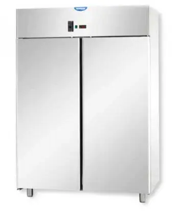 JKS AF12EKOMTN – STAINLESS STEEL UPRIGHT DOUBLE DOOR REFRIGERATED CABINET