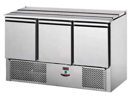 JKS SL03EKO – 3 DOORS SALADETTE WITH STAINLESS STEEL LID