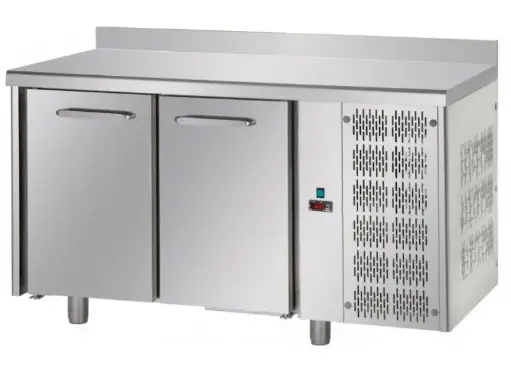 JKS TF02MIDGNAL – STAINLESS STEEL TWO DOOR UNDERCOUNTER REFRIGERATOR WITH BACKSPLASH
