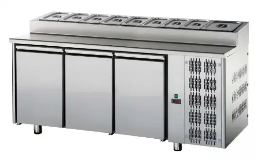 JKS TF03MIDGNSK – REFRIGERANT THREE DOOR SNACK COUNTER , GN 1/1 