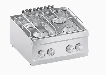 ATA K6GCU10TT – COUNTER TOP GAS RANGE, 4 BURNERS